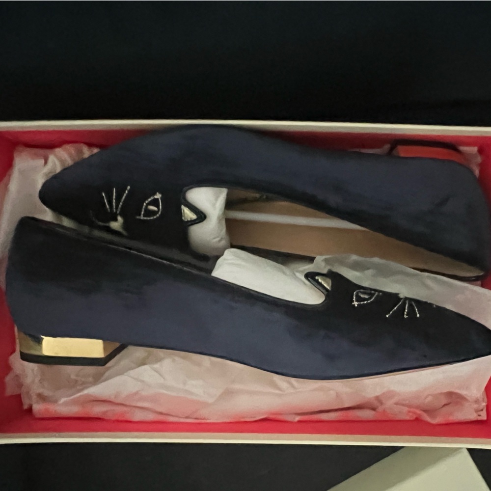 Charlotte Olympia Mid Century Kitty Flats - New in Box - Sz. 41 - Picture 8 of 11